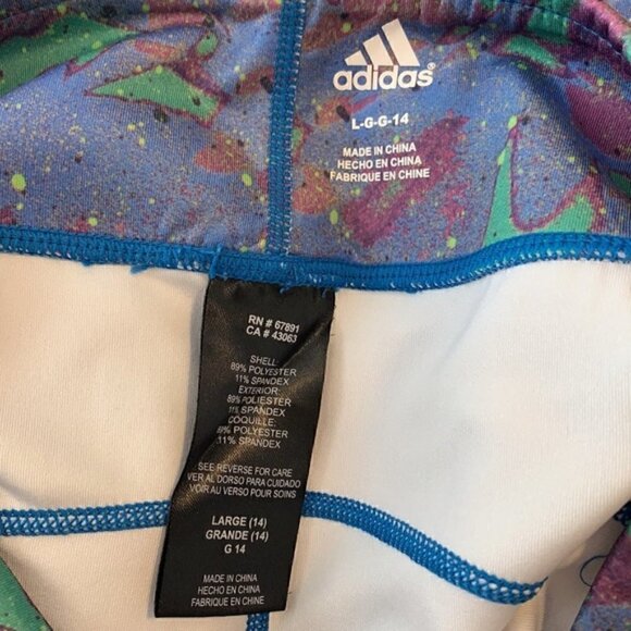 Adidas Large Girl’s Multicolor Leggings. - Picture 3 of 8